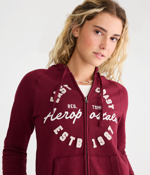 Aeropostale East Coast Full-Zip Hoodie Aeropostale East Coast Full-Zip Hoodie