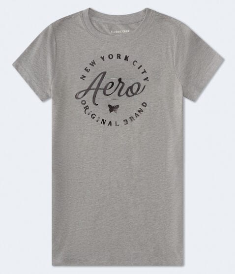 Aero Script Butterfly Foil Graphic Tee Aero Script Butterfly Foil Graphic Tee