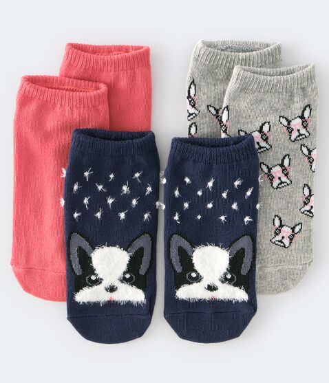 Fuzzy Dog Ankle Sock 3-Pack Fuzzy Dog Ankle Sock 3-Pack