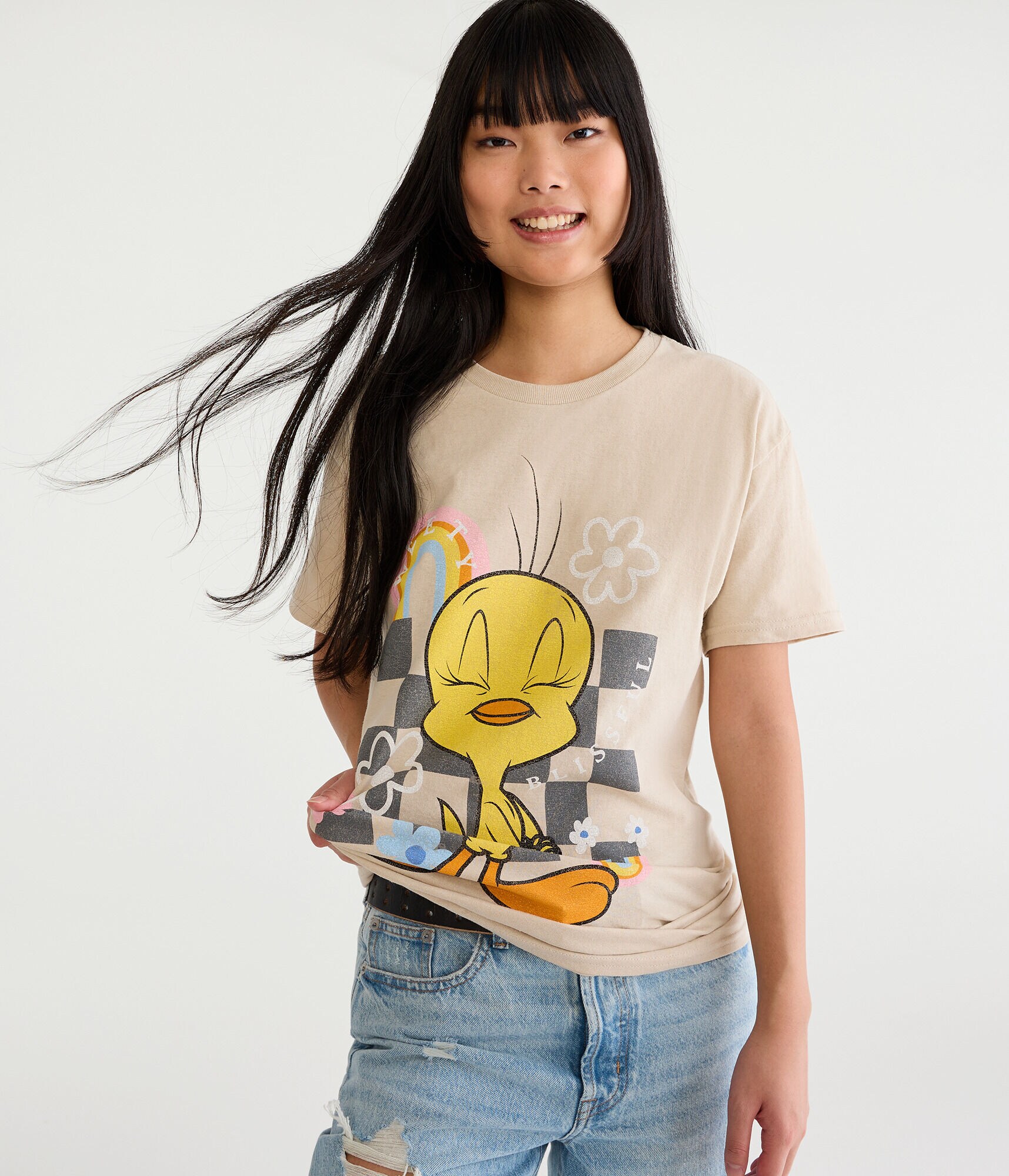 Tweety Bird Boyfriend Graphic Tee