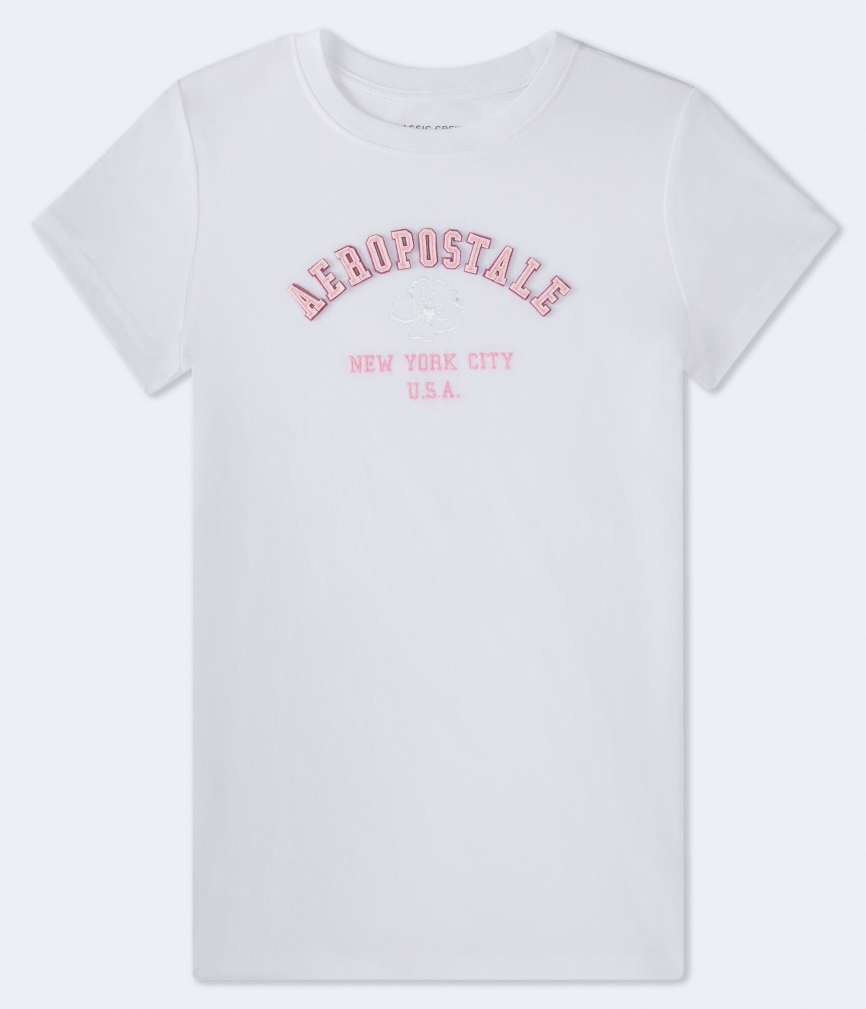Aeropostale Floral Arch Appliqu&eacute; Graphic Tee