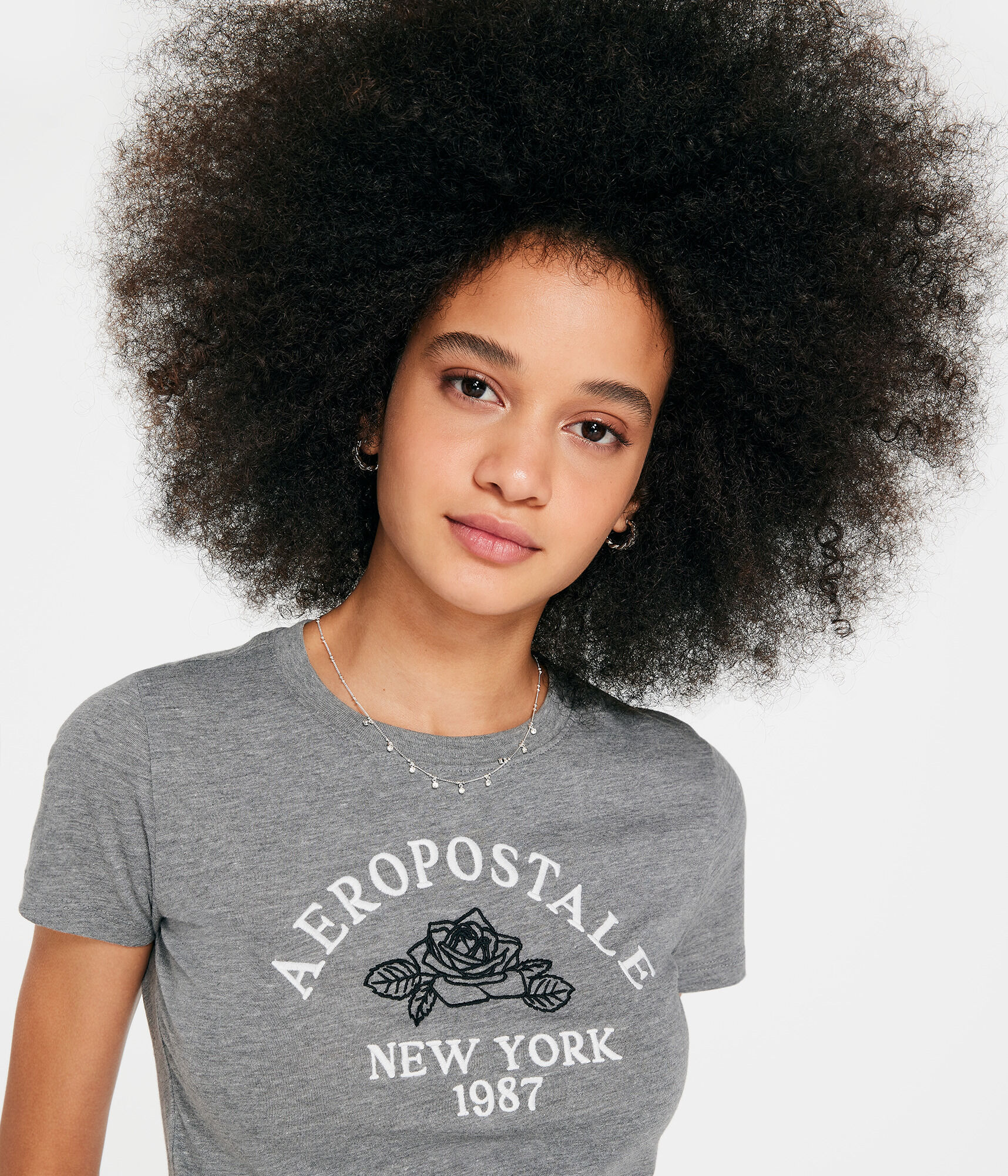 Aeropostale Arch Rose Graphic Tee