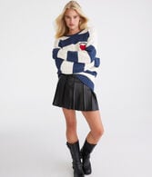Amore Striped Crew Sweater