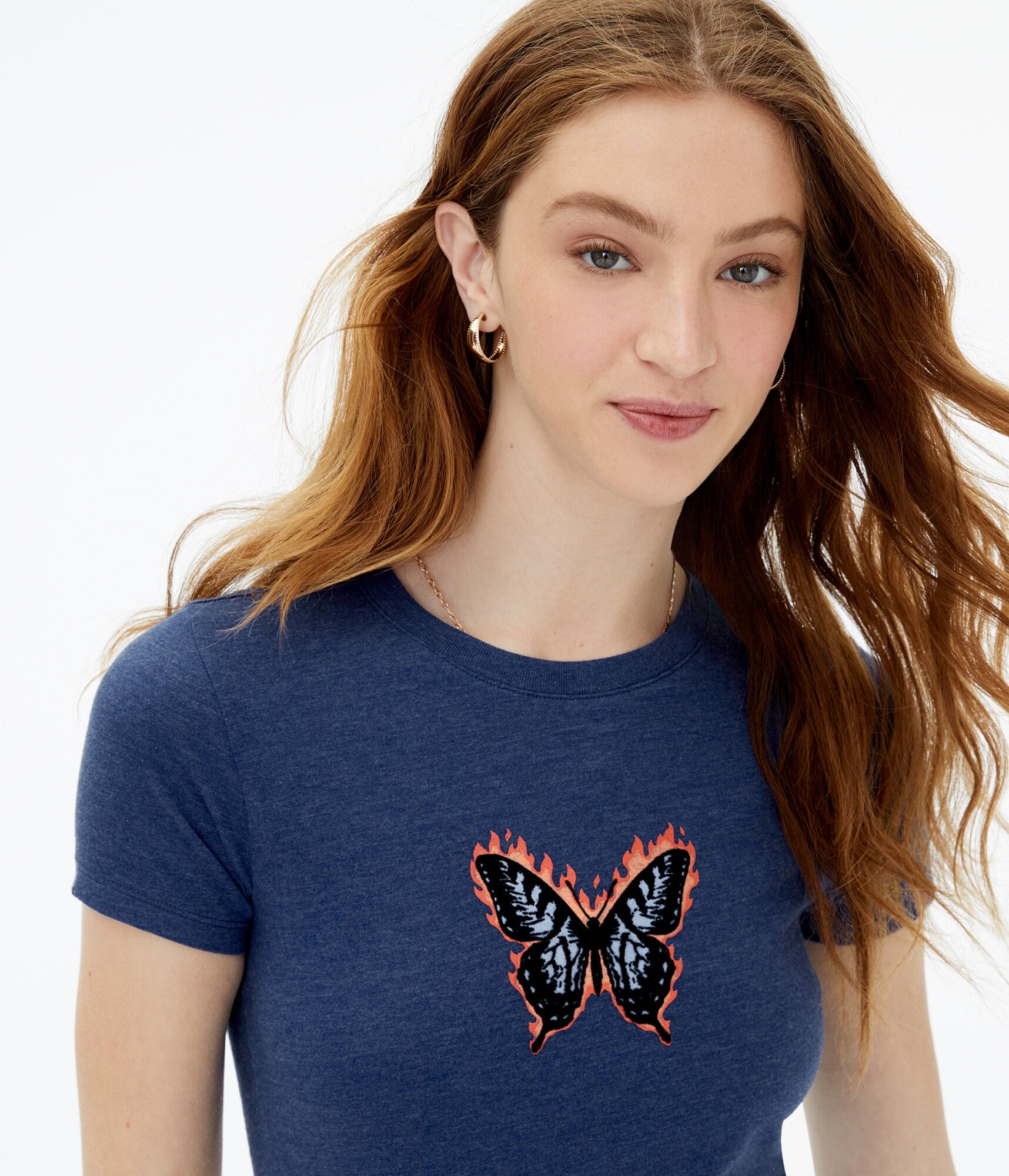 Fiery Butterfly Graphic Tee