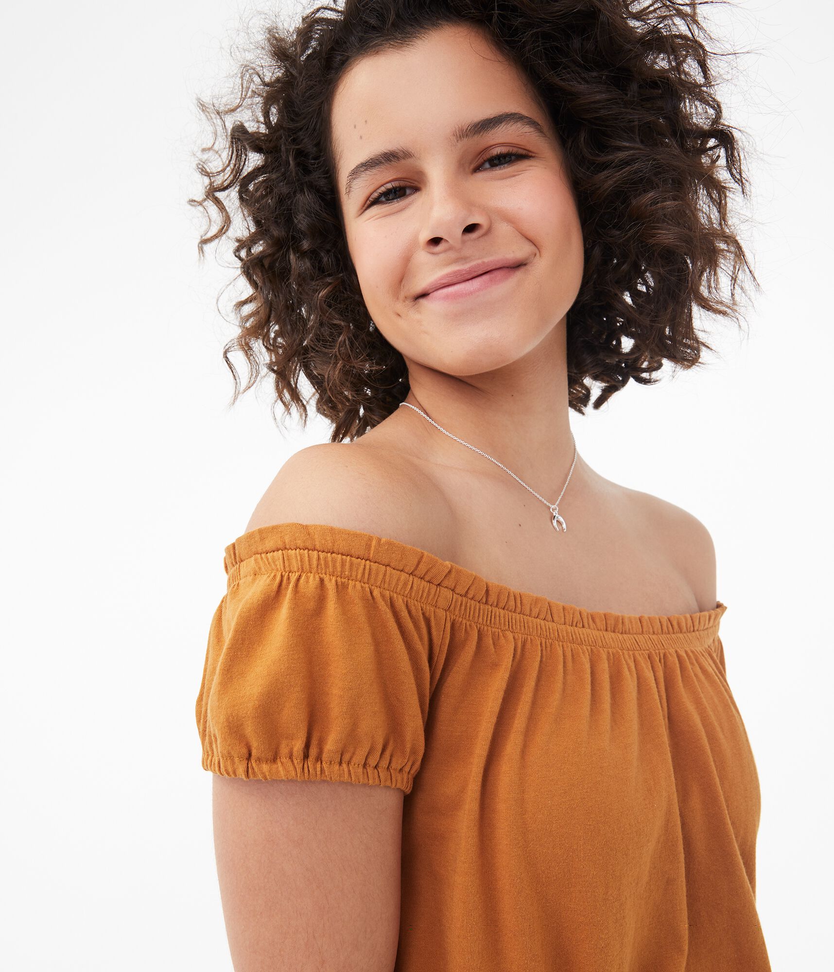 Embroidered Off-The-Shoulder Peasant Top