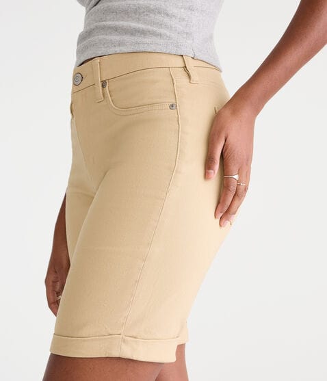 Curvy Seriously Stretchy High-Rise Uniform Bermuda Shorts Curvy Seriously Stretchy High-Rise Uniform Bermuda Shorts
