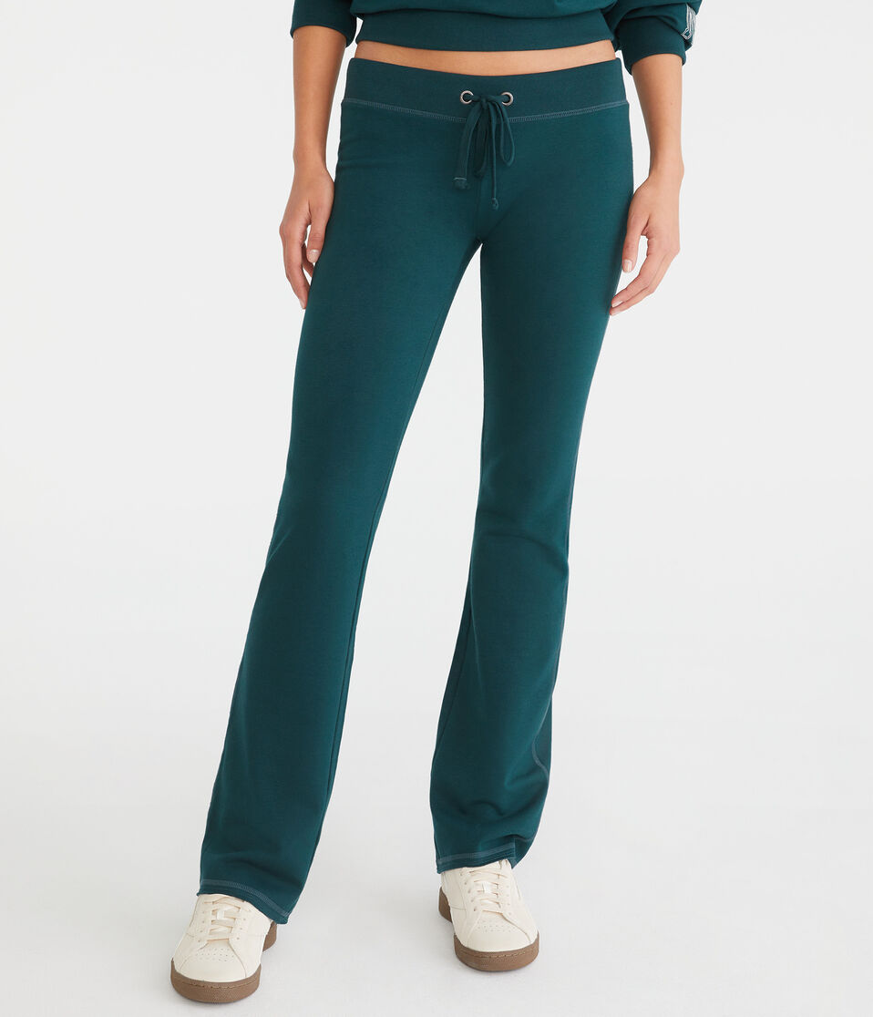 Solid Fit & Flare Sweatpants