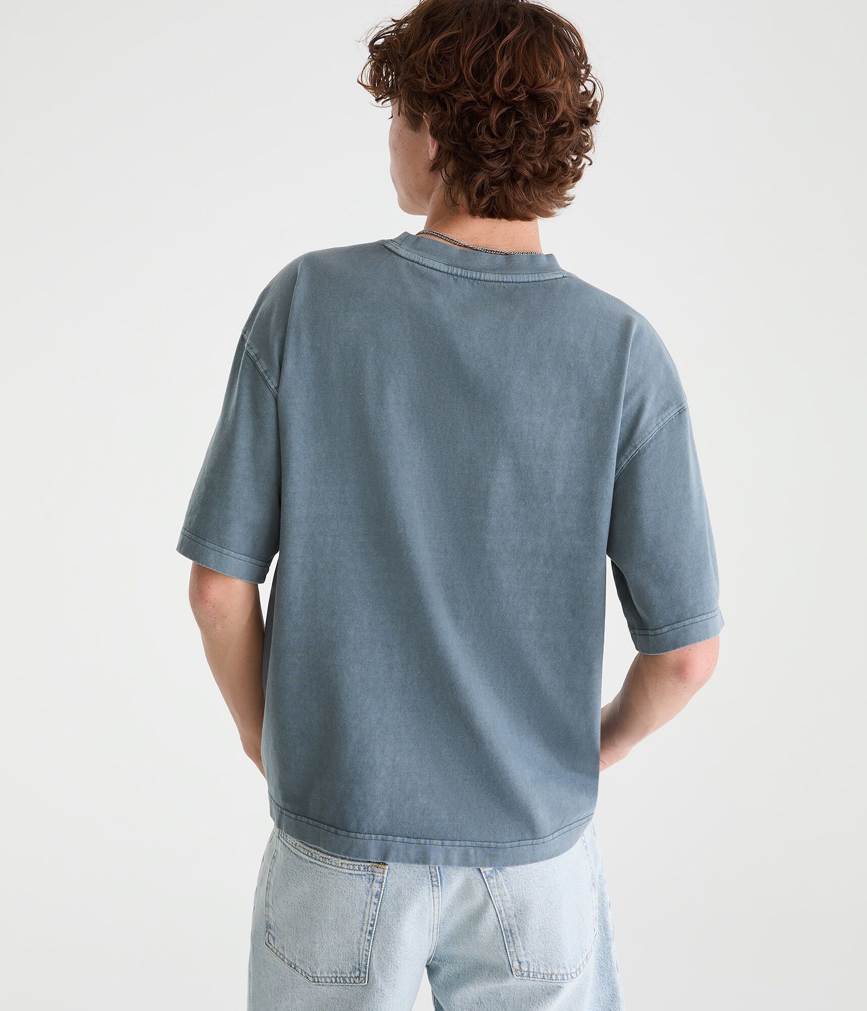 Bulldog Stripe Washed Graphic Tee