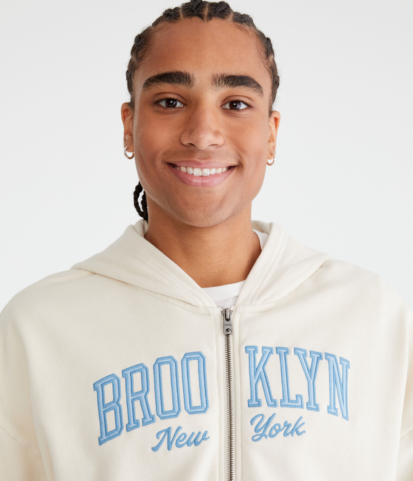 Brooklyn New York Essentials Full-Zip Hoodie