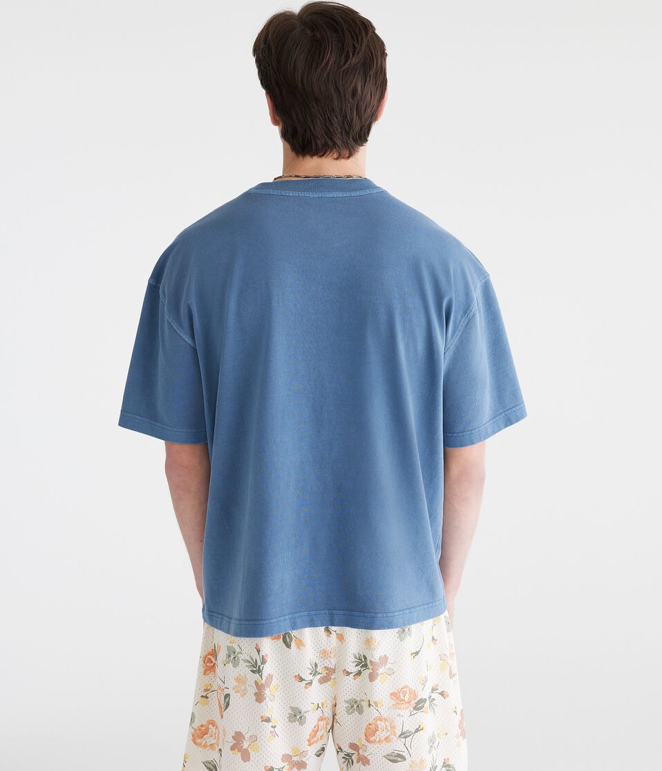 Washed Boxy Fit Crew Tee