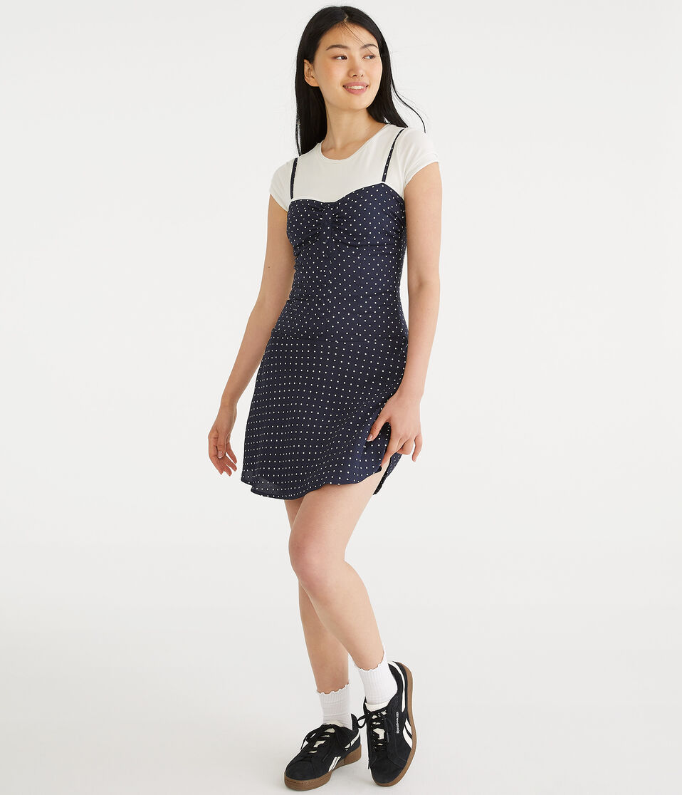 Polka Dot Sweetheart Fit & Flare Dress