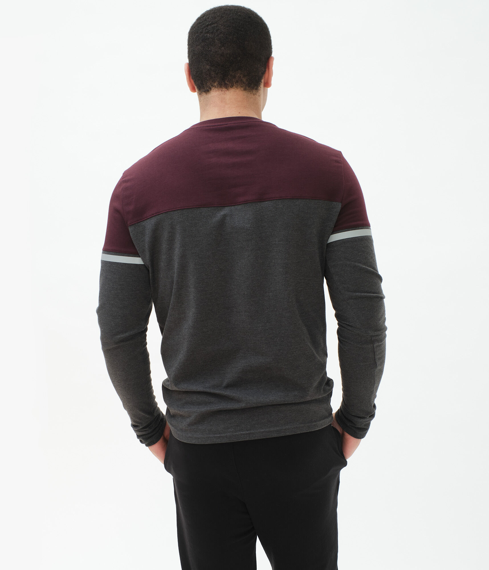 Long Sleeve Aero 1987 Colorblocked Stretch Graphic Tee