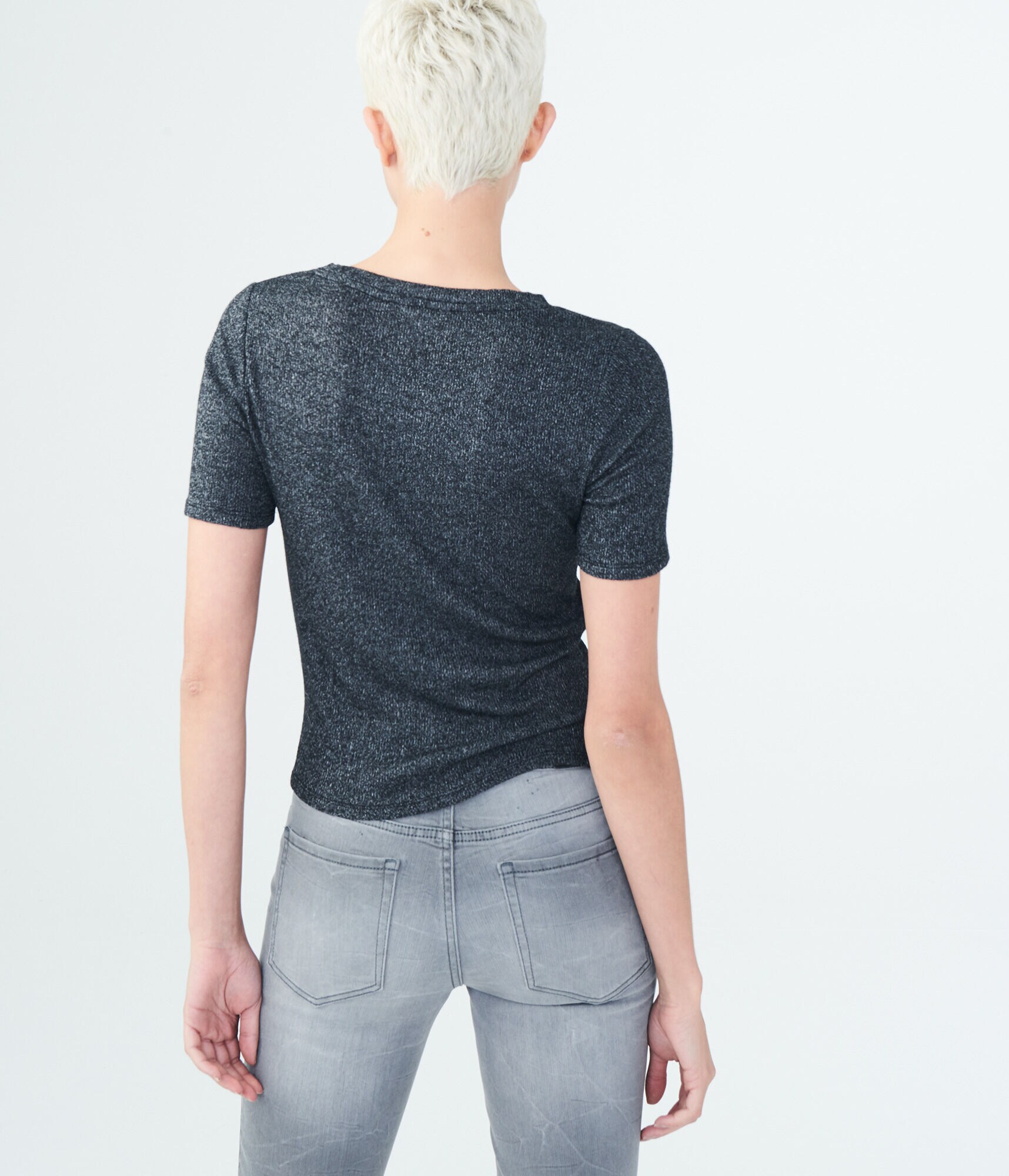 Solid Twist-Front Top
