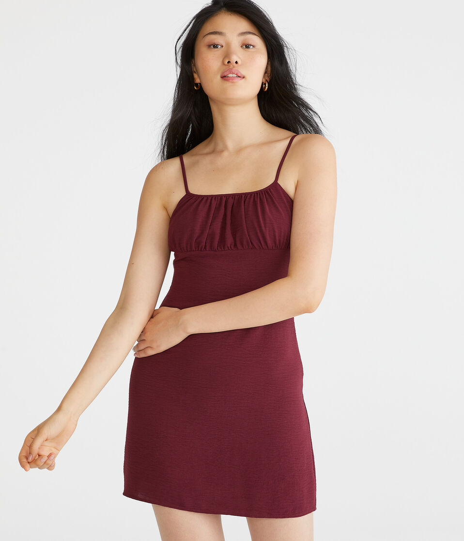 Solid Square-Neck Slip Dress