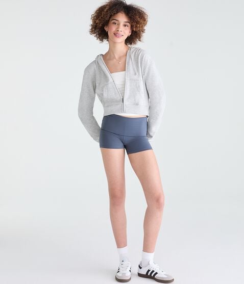 Buttery Soft Fold-Over Booty Shorts by Aeropostale