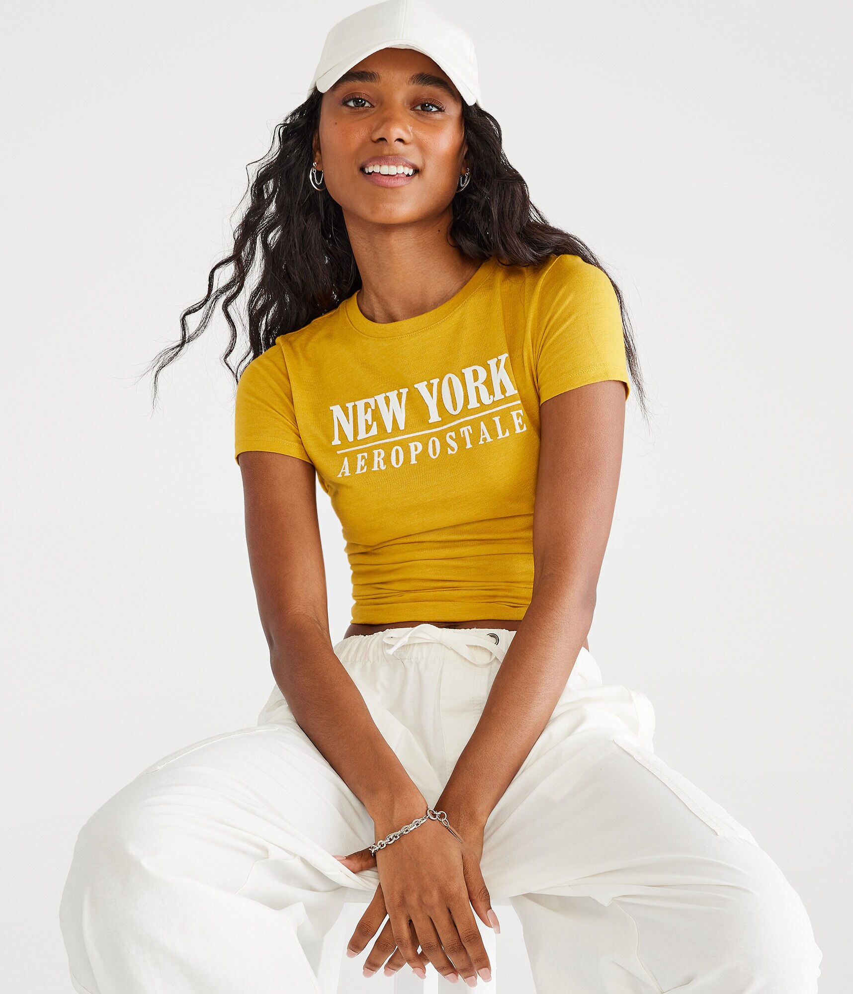 New York Aeropostale Appliqu&eacute; Graphic Tee