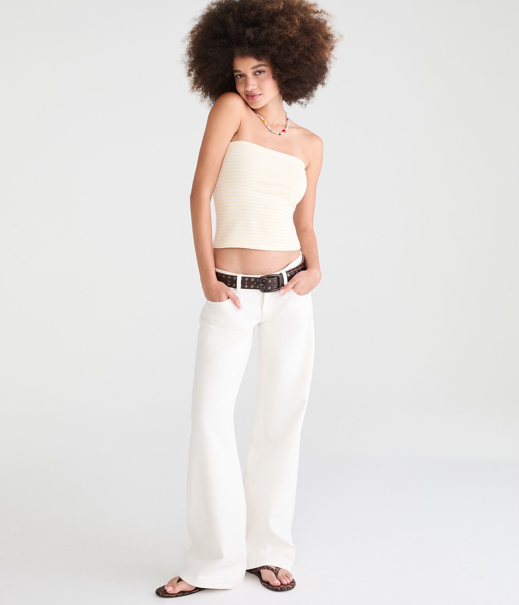 Super Low-Rise Baggy Wide Leg Jean