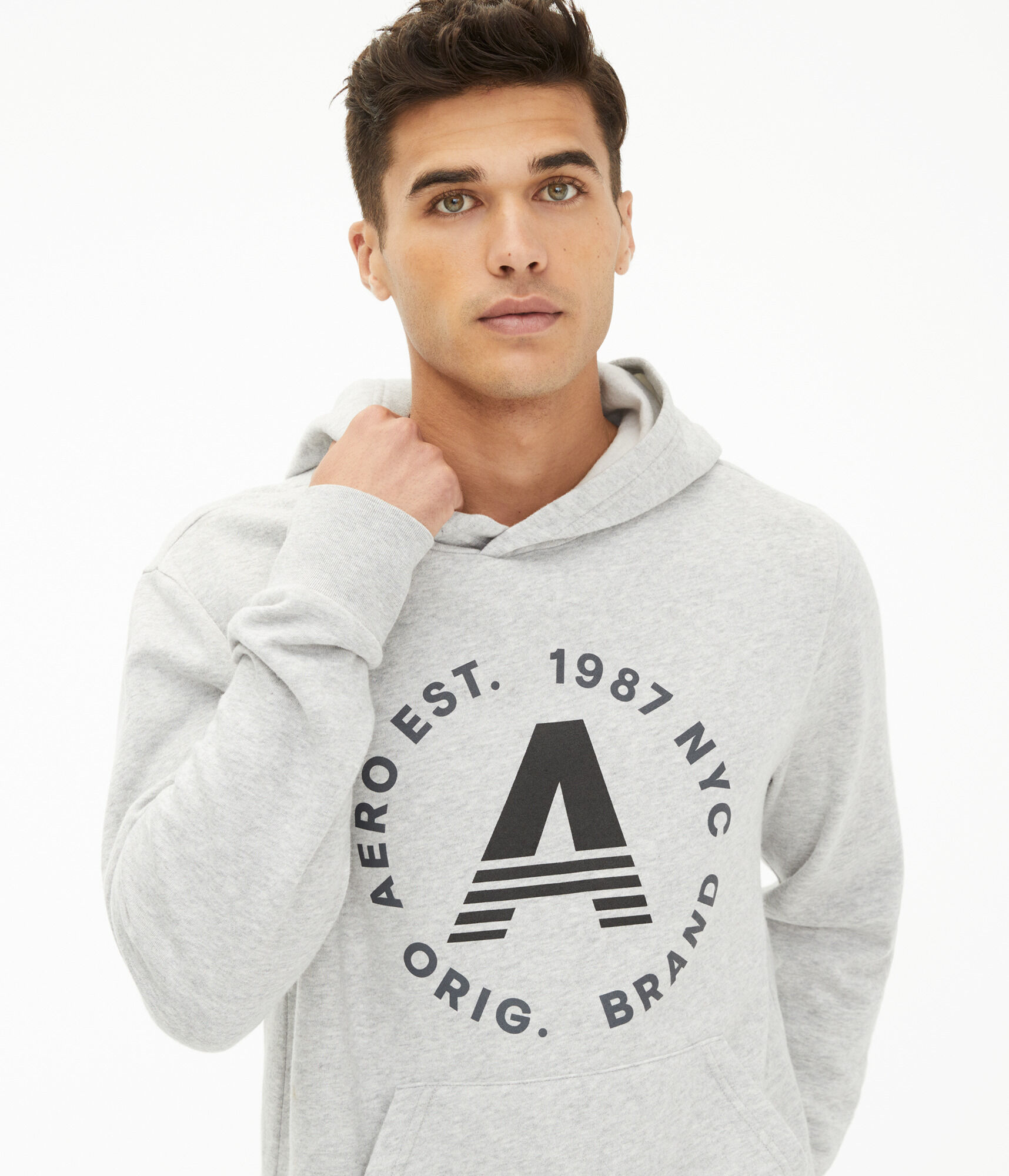 Aero Original Brand Circle Pullover Hoodie