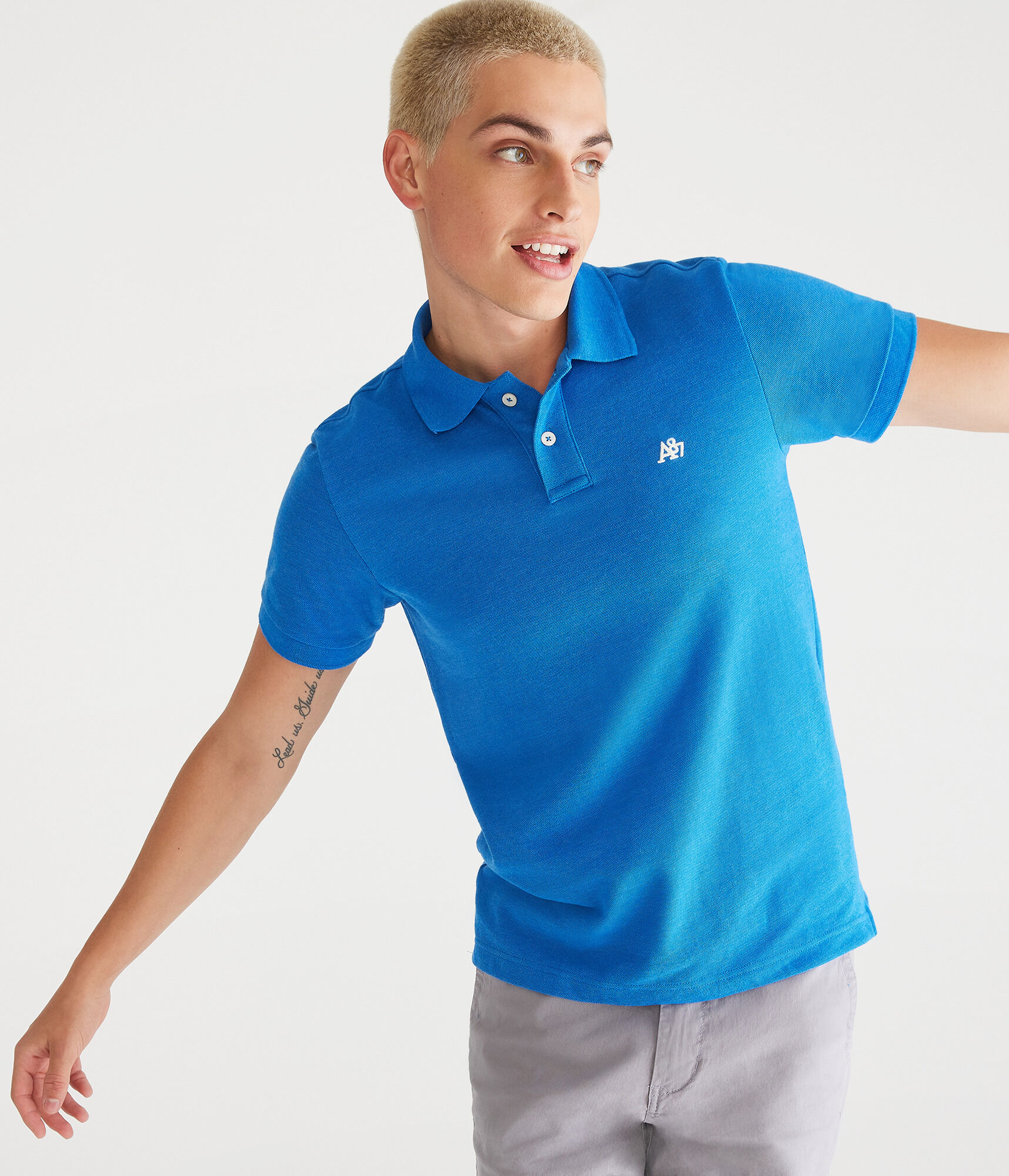 A87 Logo Piqu&eacute; Polo