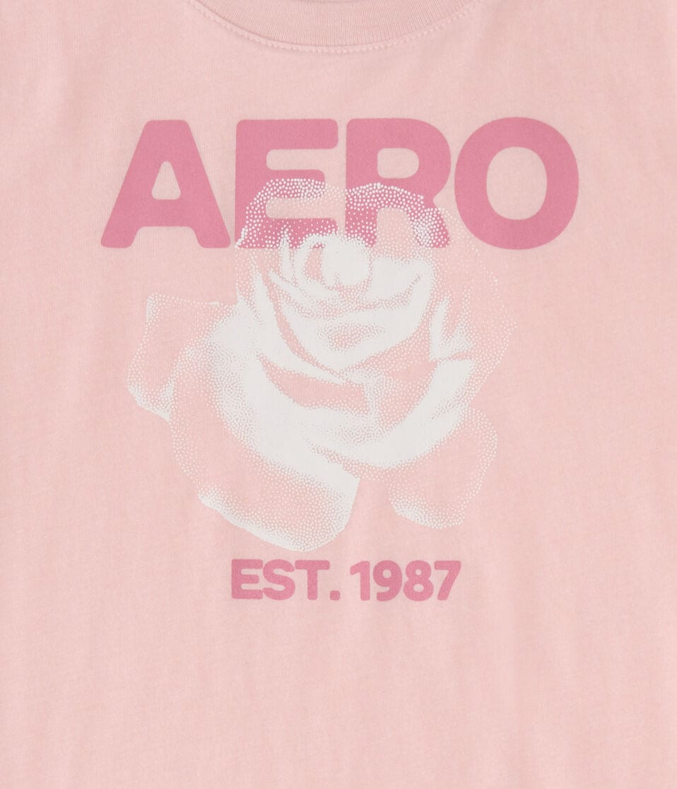 Aero Dotted Rose Graphic Tee