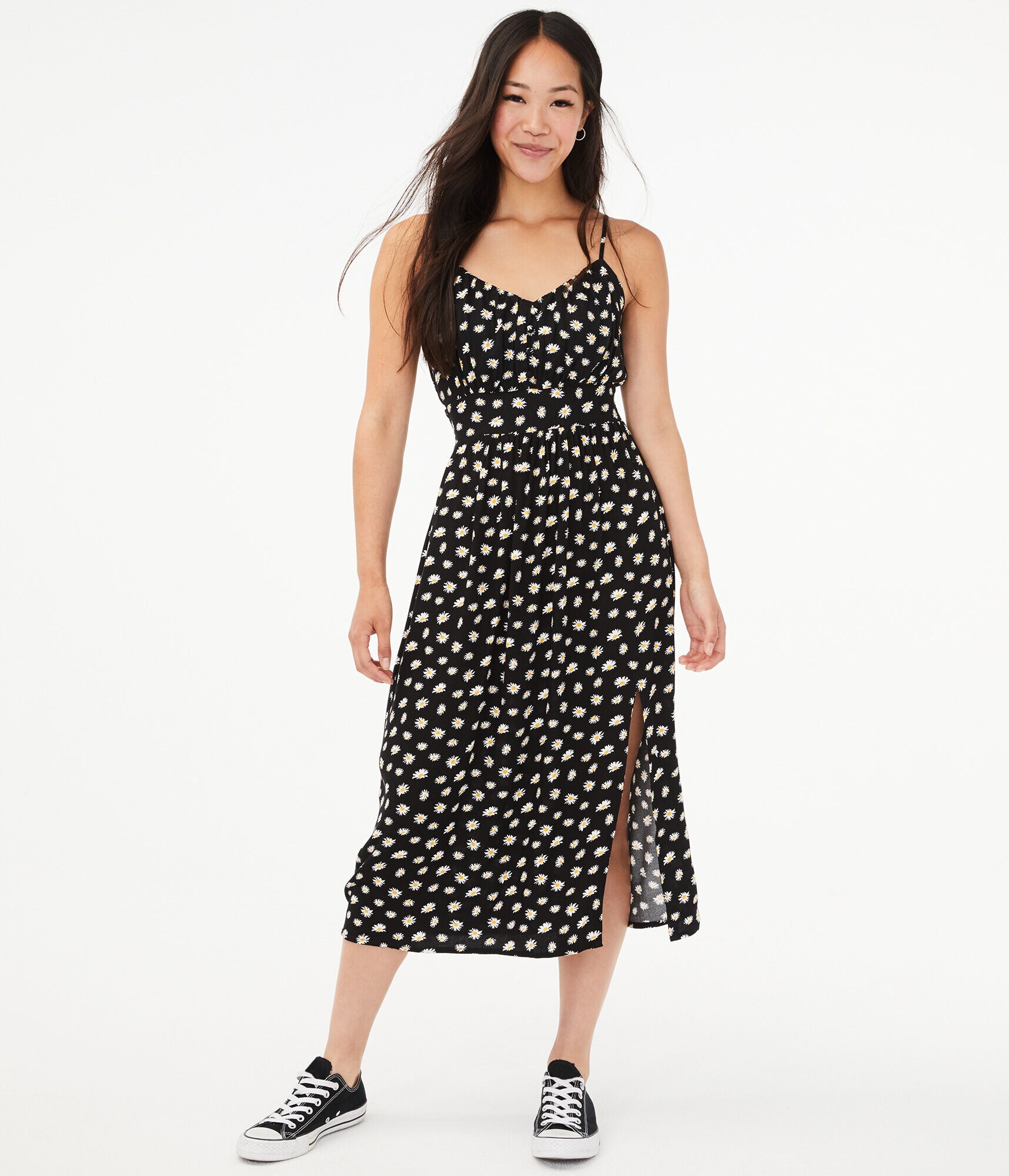 Daisy V-Neck Midi Dress