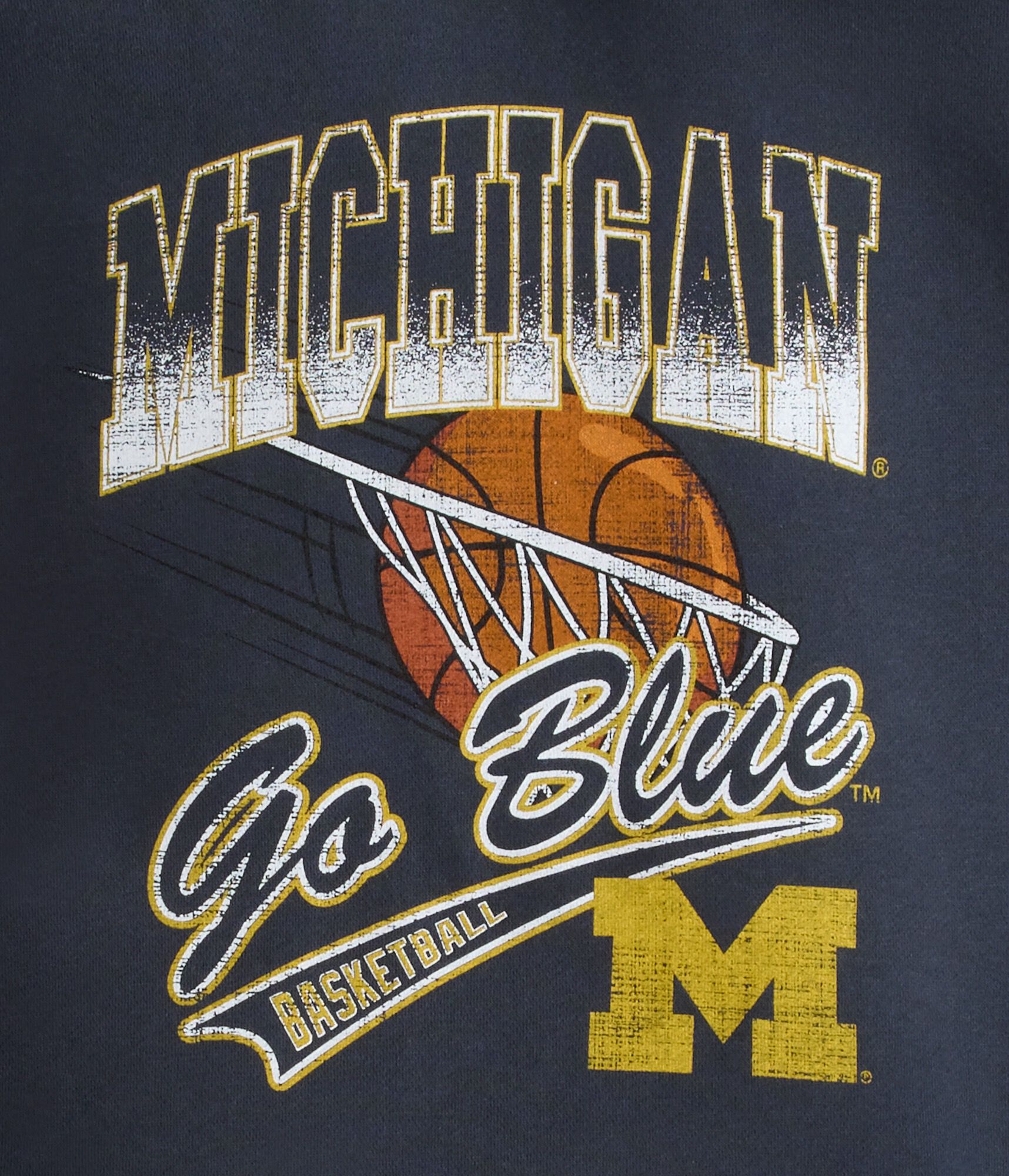 Michigan Wolverines Basketball Pullover Hoodie