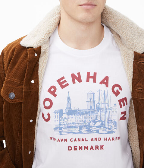 Copenhagen Nyhavn Canal And Harbor Graphic Tee Copenhagen Nyhavn Canal And Harbor Graphic Tee