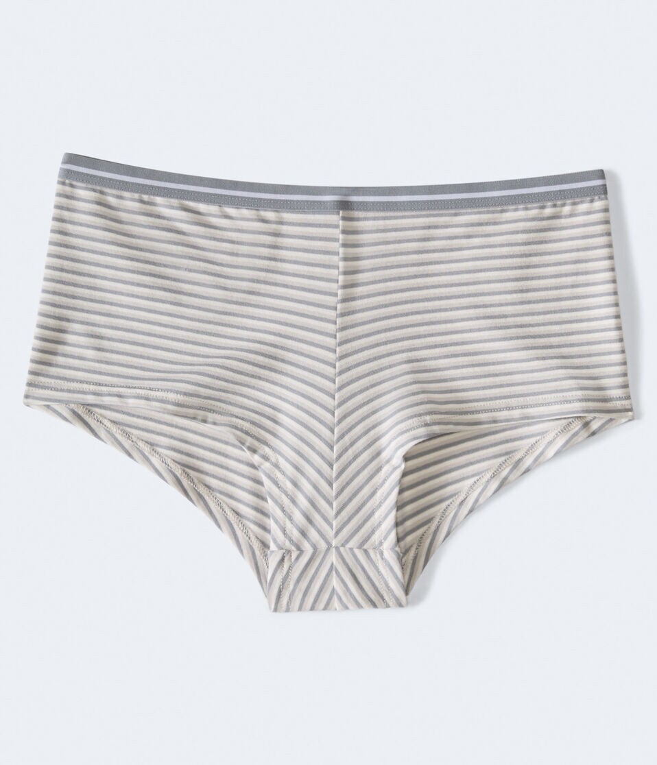 Neutral Striped Boyshort