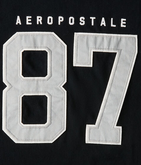 Aeropostale Large 87 Appliqué Graphic Tee Aeropostale Large 87 Appliqué Graphic Tee
