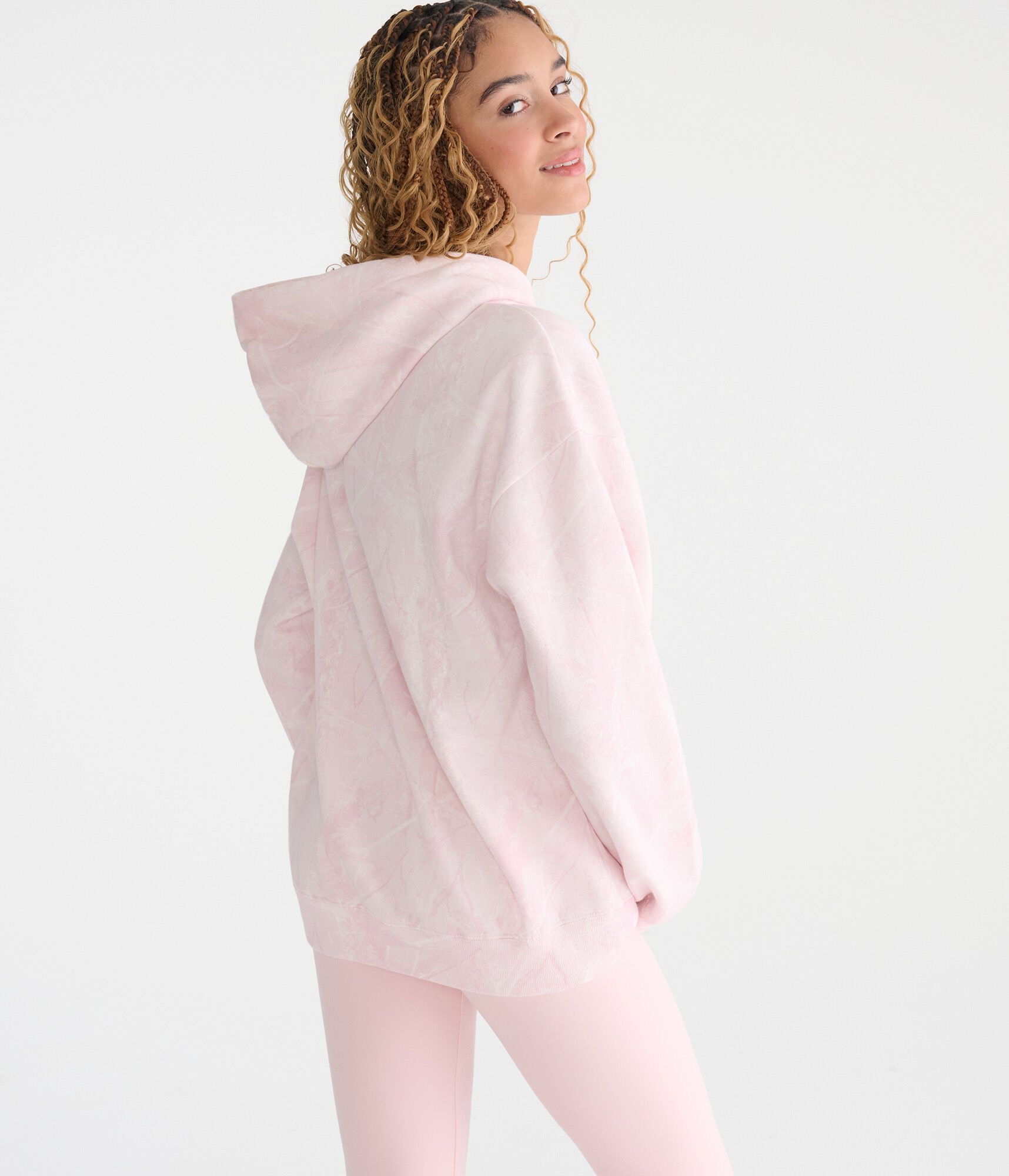 Cloud Soft Forest Camo Oversized Pullover Hoodie