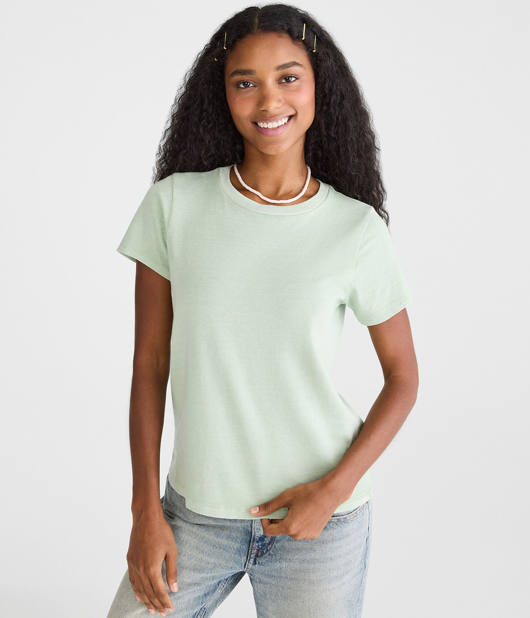 Washed Vintage Fit Crew Tee - SKU MERGED TO 80644558