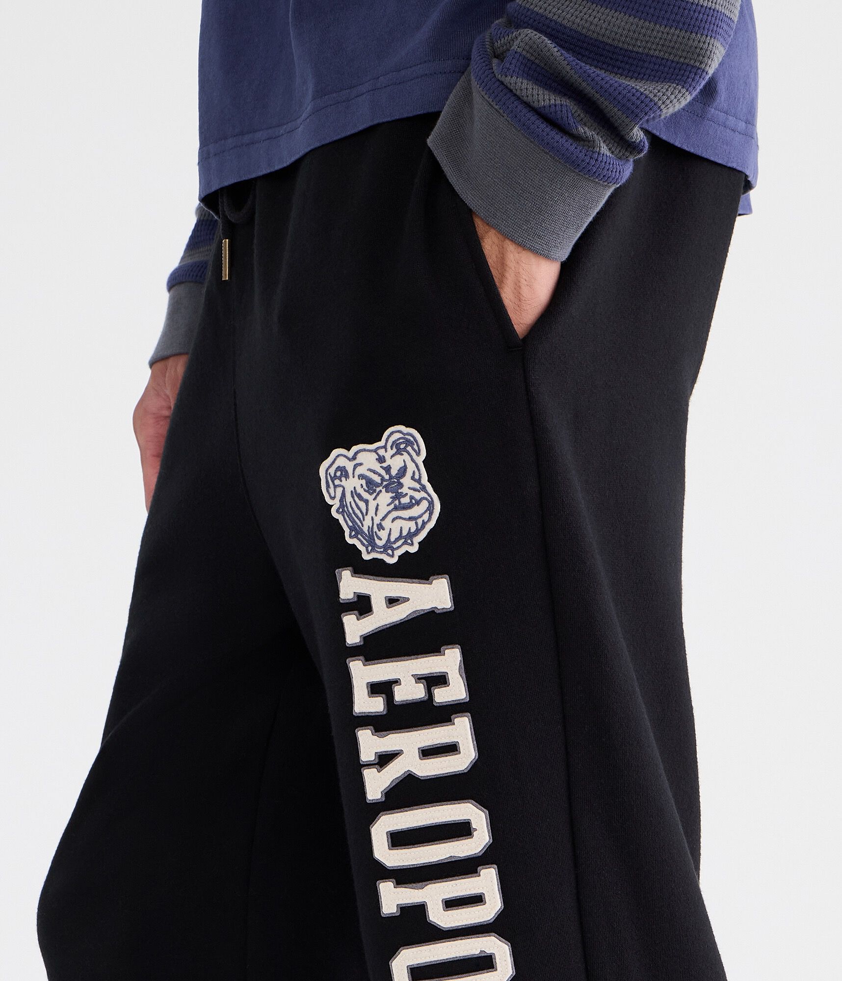 Aeropostale Bulldog Heritage Fleece Sweatpants