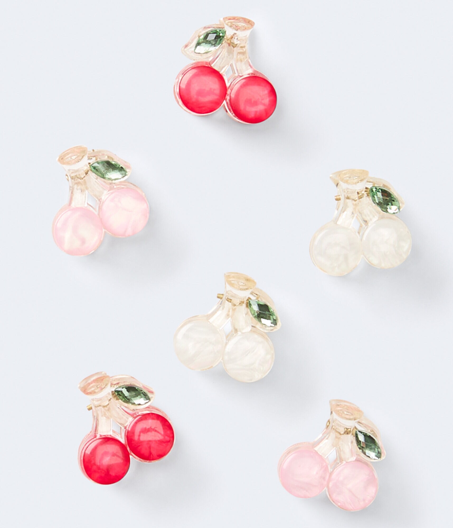 Mini Cherry Claw Hair Clip 6-Pack