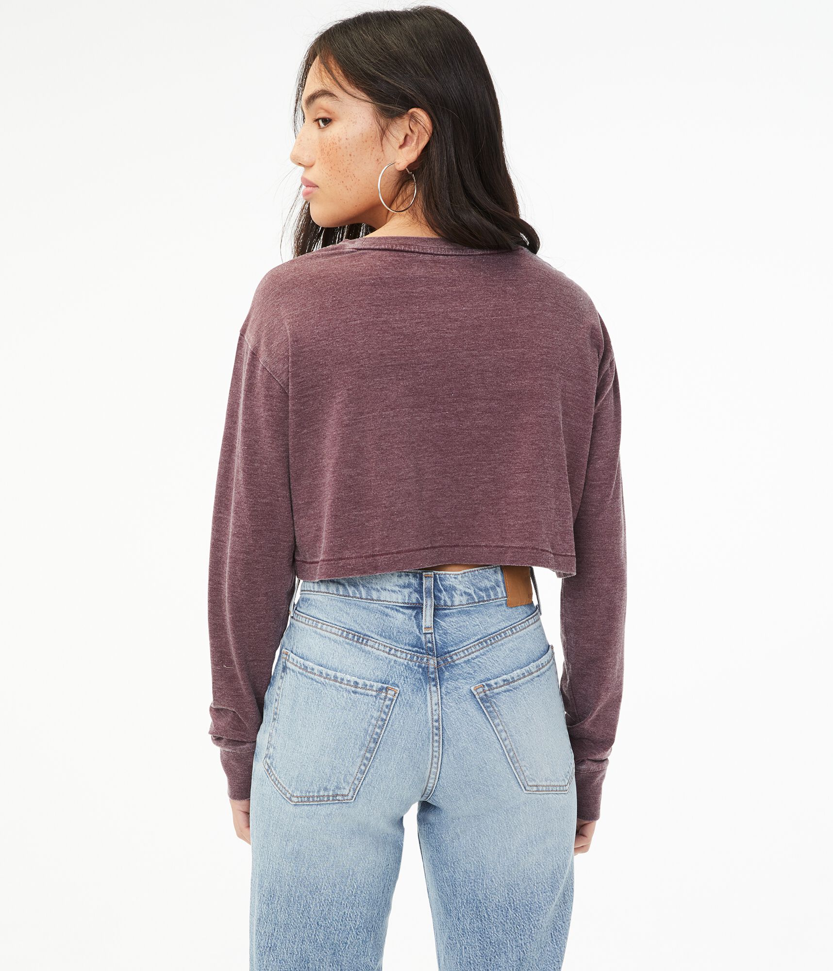 Burnout Cropped Crew Tee
