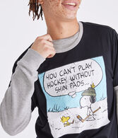 Peanuts® | Aéropostale Snoopy Hockey Comic Relaxed Ringer Graphic Tee