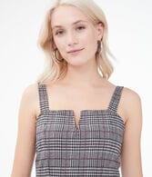 Houndstooth V-Wire Fit & Flare Dress
