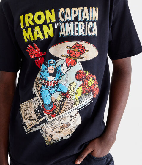 Iron Man & Captain America Graphic Tee Iron Man & Captain America Graphic Tee