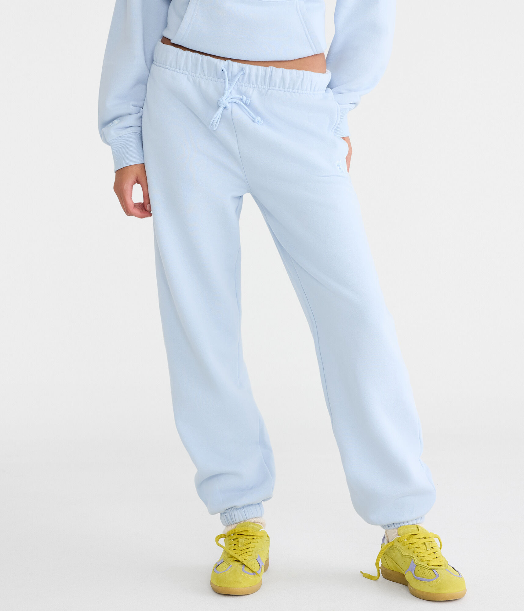 Cloud Soft Floral Slouchy High-Waisted Jogger Sweatpants
