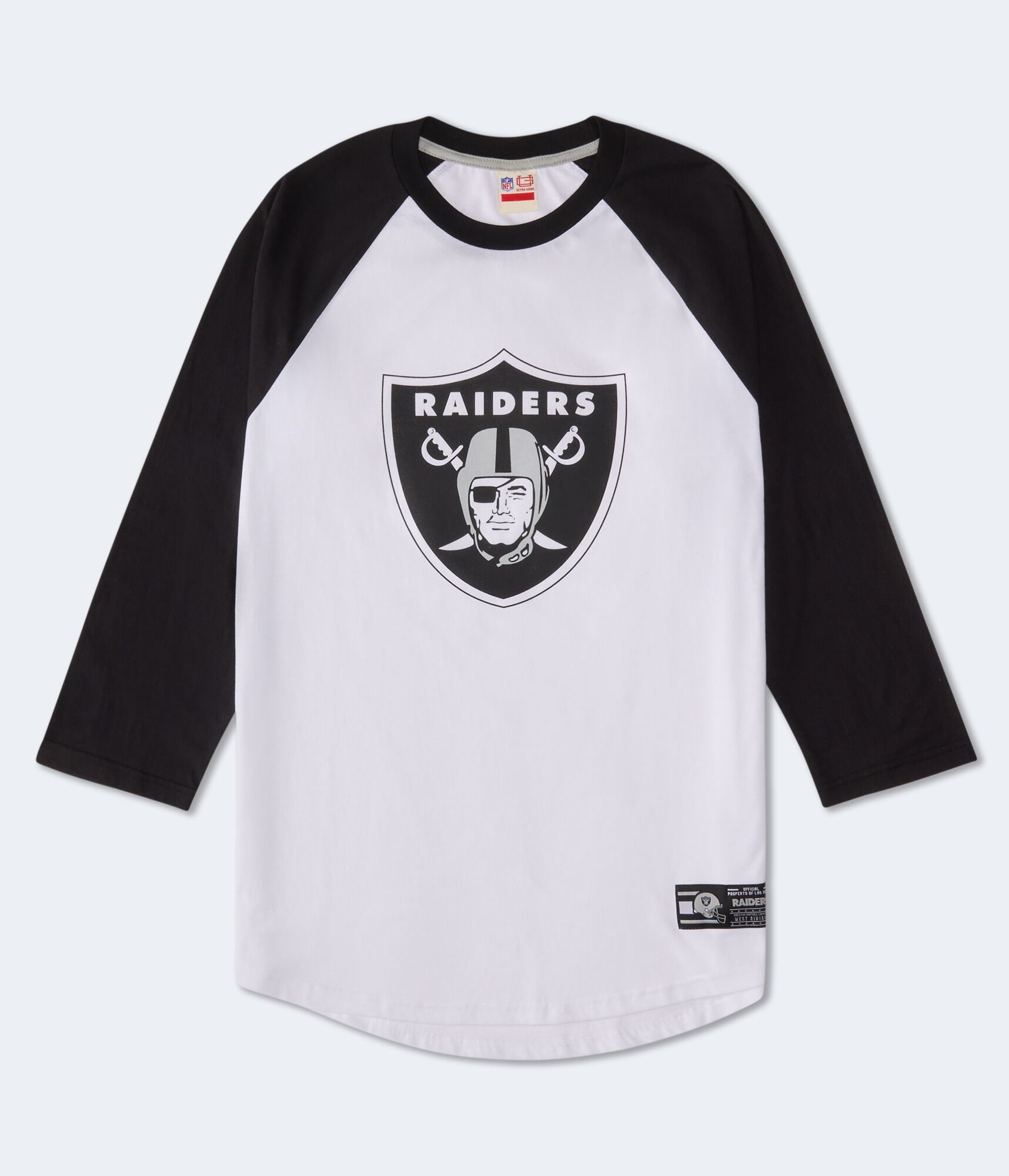 3/4 Sleeve Las Vegas Raiders Relaxed Raglan Tee