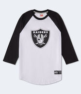 3/4 Sleeve Las Vegas Raiders Relaxed Raglan Tee