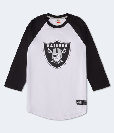 3/4 Sleeve Las Vegas Raiders Relaxed Raglan Tee 3/4 Sleeve Las Vegas Raiders Relaxed Raglan Tee