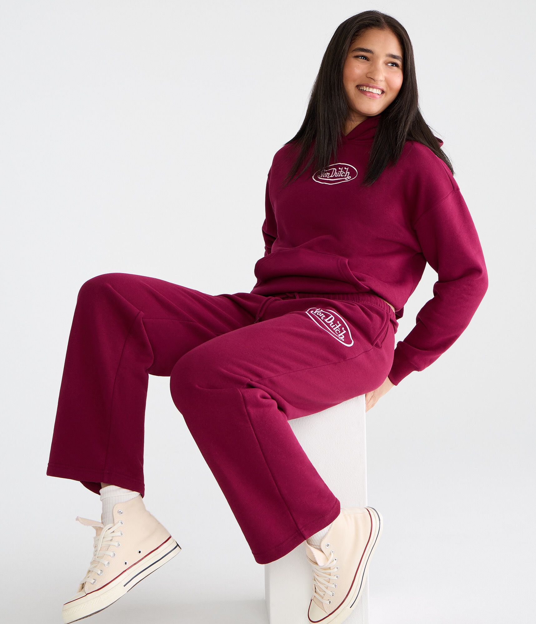Von Dutch Logo Pullover Hoodie