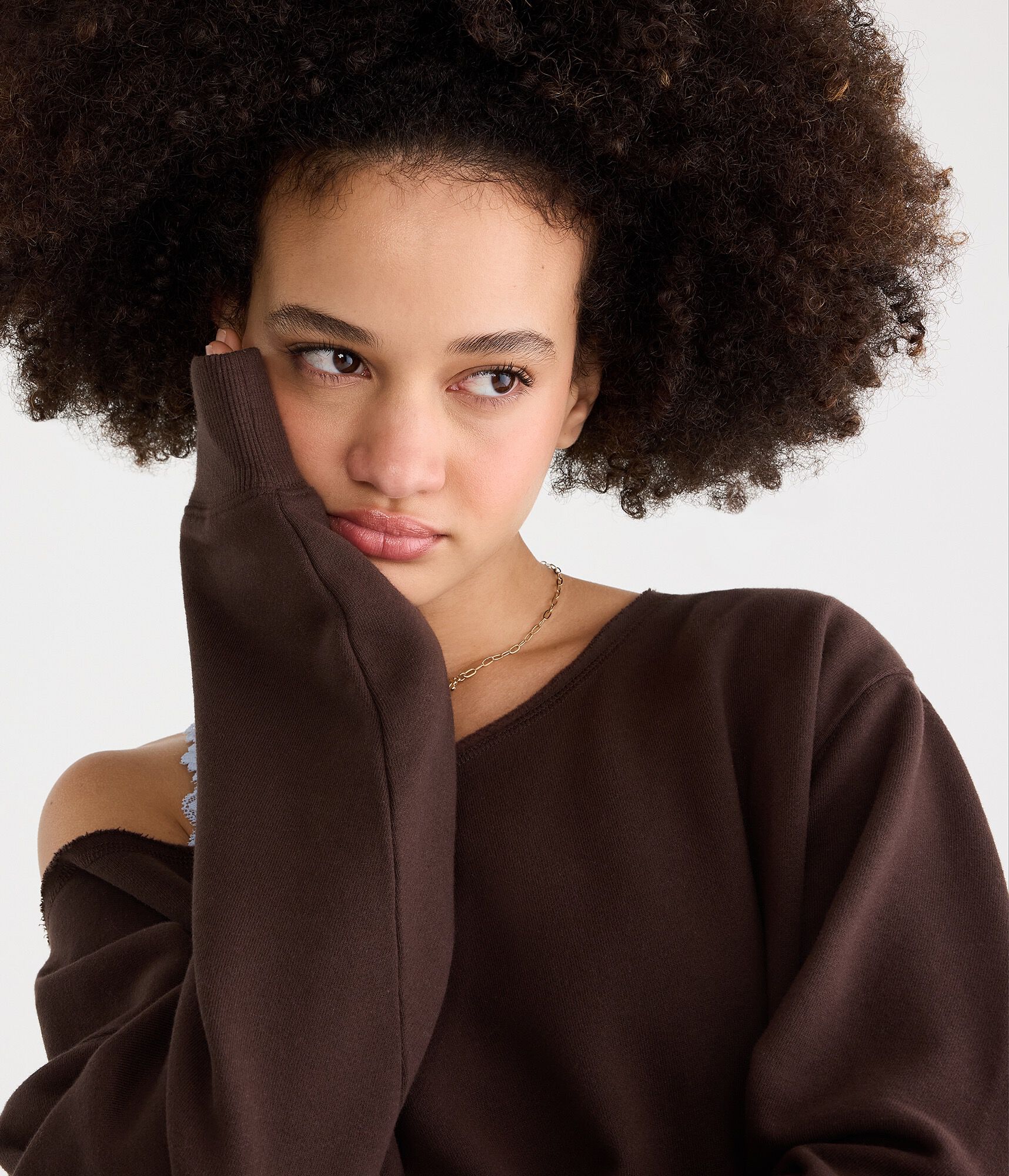 Cloud Soft Oversized Off-The-Shoulder Sweatshirt
