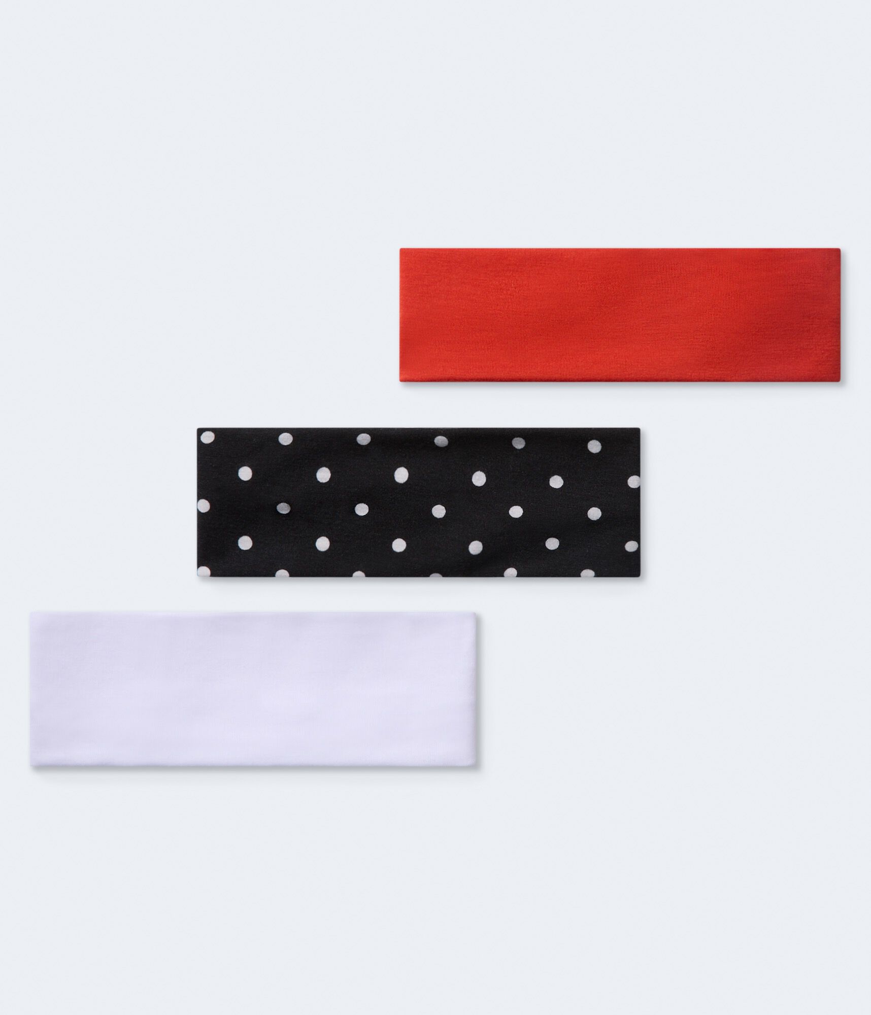 Polka Dot &amp; Solid Headband 3-Pack