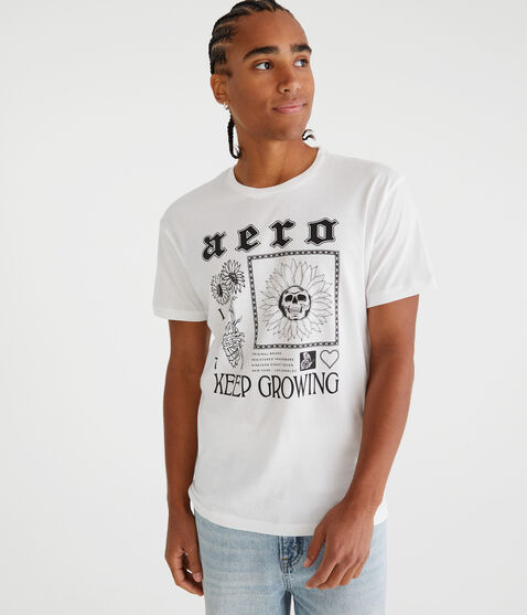 Aero 1987 Keep Growing Graphic Tee Aero 1987 Keep Growing Graphic Tee