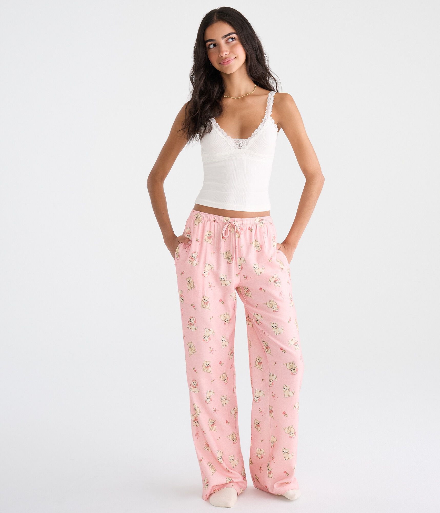 Kittens Flannel Sleep Pants