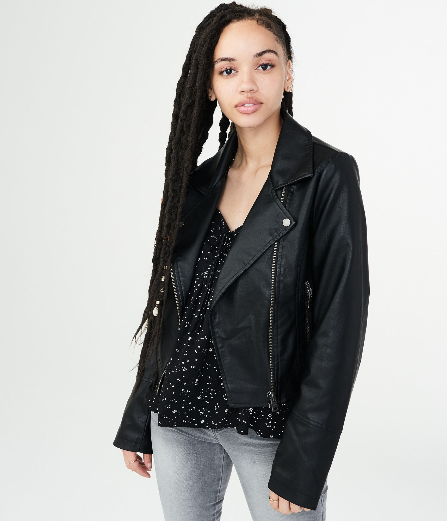 aeropostale leather dress Solid Scoop-Neck Faux Leather Slim Dress