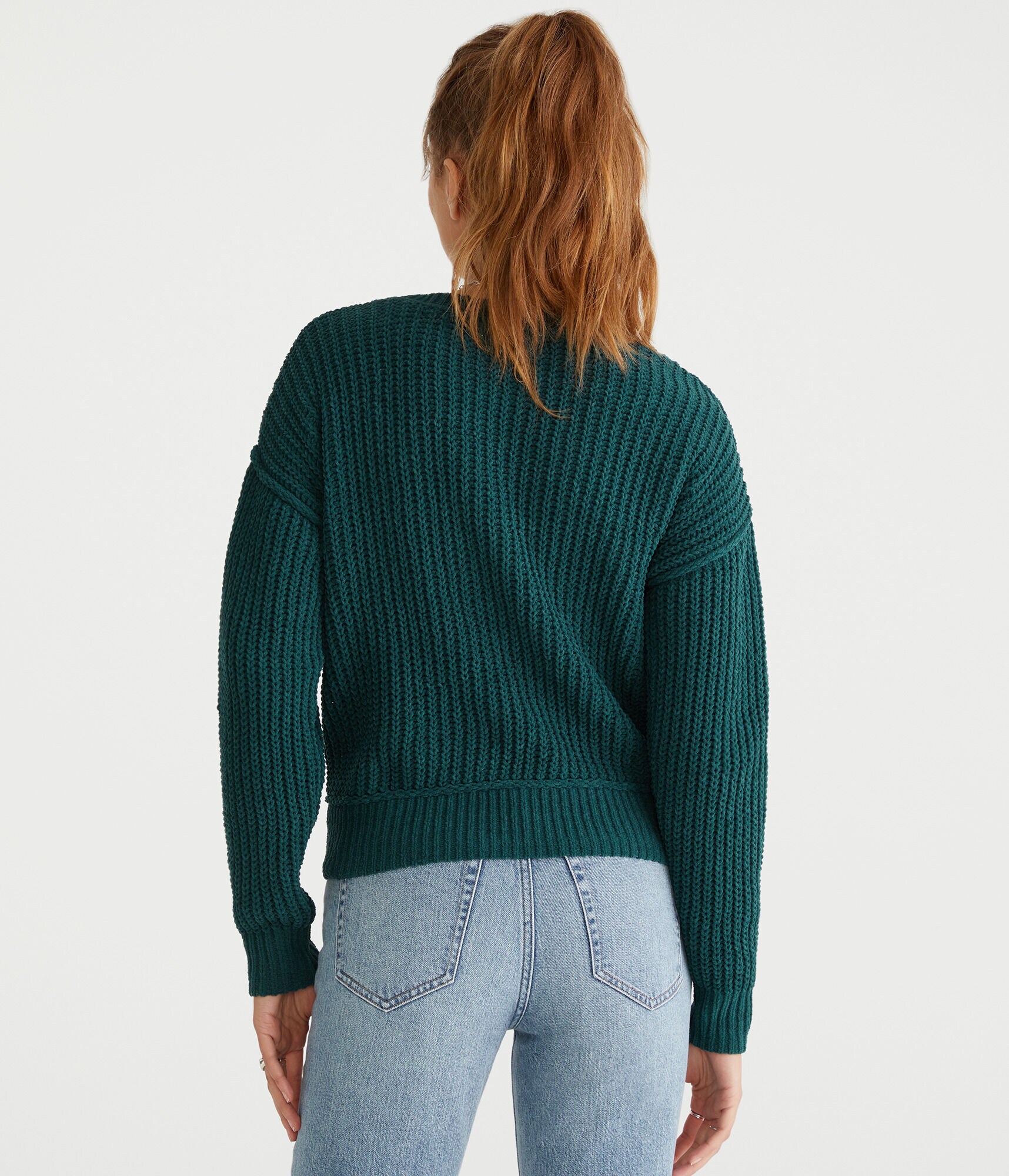 Chenille V-Neck Sweater