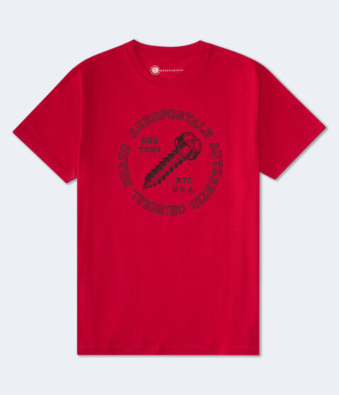 Aeropostale Screw Logo Graphic Tee Aeropostale Screw Logo Graphic Tee
