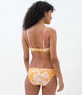 Tie-Dye Square-Neck Bikini Top